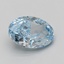 5.04 Ct. Fancy Vivid Blue Oval Lab Grown Diamond