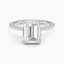 18K White Gold Viviana Three-Quarter Coverage Diamond Ring, smalltop view