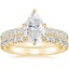 18KY Moissanite Luxe Sienna Diamond Bridal Set (1 1/8 ct. tw.), smalltop view
