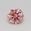 0.31 Ct. Fancy Vivid Pink Round Lab Grown Diamond