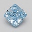 2.09 Ct. Fancy Vivid Blue Cushion Lab Grown Diamond