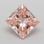 4.85 Ct. Fancy Vivid  Pink Princess Lab Grown Diamond