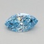 0.35 Ct. Fancy Vivid Blue Marquise Lab Grown Diamond