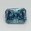 2.03 Ct. Fancy Vivid Blue Radiant Lab Grown Diamond