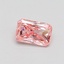 0.50 Ct. Fancy Vivid Pink Radiant Lab Grown Diamond