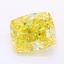 1.53 Ct. Fancy Vivid Yellow Cushion Lab Grown Diamond