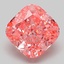 3.01 Ct. Fancy Vivid Pink Cushion Lab Grown Diamond