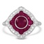 Art Deco Reproduction Ruby Vintage Ring