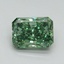 1.51 Ct. Fancy Vivid Green Radiant Lab Grown Diamond