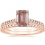 14K Rose Gold Sonora Diamond Ring with Sonora Eternity Diamond Ring (3/8 ct. tw.)