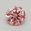 0.40 Ct. Fancy Vivid Pink Round Lab Grown Diamond