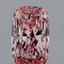 0.92 Ct. Fancy Vivid Pink Cushion Lab Grown Diamond