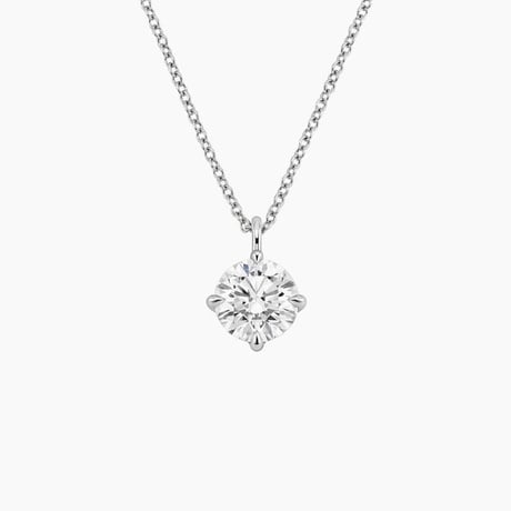 Perfect Compass Point Round Lab Diamond Solitaire Pendant (1 1/2 ct. tw.)