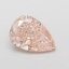 0.70 Ct. Fancy Intense Pink Pear Lab Grown Diamond
