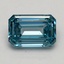 1.00 Ct. Fancy Vivid Blue Emerald Lab Grown Diamond