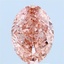 2.01 Ct. Fancy Vivid Pink Oval Lab Grown Diamond