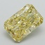 6.03 Ct. Fancy Vivid Yellow Radiant Lab Grown Diamond