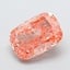 3.03 Ct. Fancy Intense Pink Orange Cushion Lab Grown Diamond