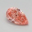 0.81 Ct. Fancy Vivid Pink Pear Lab Grown Diamond