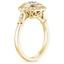 18K Yellow Gold Bella Diamond Ring, smallside view