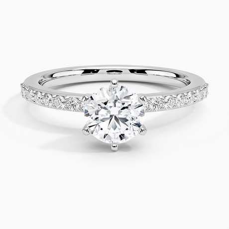 Six Prong Classic Diamond Ring
