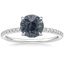 18K White Gold Perfect Fit Half Coverage Hidden Halo Diamond Ring (1/5 ct. tw.), smalltop view