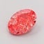 1.03 Ct. Fancy Vivid  Pink Oval Lab Grown Diamond