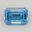 6.01 Ct. Fancy Vivid  Blue Emerald Lab Grown Diamond