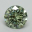 3.01 Ct. Fancy Vivid Green Round Lab Grown Diamond