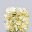 1.32 Ct. Fancy Intense Yellow Cushion Lab Grown Diamond