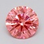 1.02 Ct. Fancy Vivid  Pink Round Lab Grown Diamond