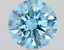 2.45 Ct. Fancy Vivid Blue Round Lab Grown Diamond