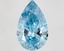 1.16 Ct. Fancy Vivid Blue Pear Lab Grown Diamond
