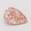 0.90 Ct. Fancy Vivid Pink Pear Lab Grown Diamond