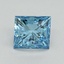 1.51 Ct. Fancy Vivid Blue Princess Lab Grown Diamond