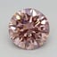 0.91 Ct. Fancy Vivid Pink Round Lab Grown Diamond