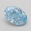1.09 Ct. Fancy Vivid Blue Oval Lab Grown Diamond