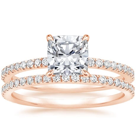 14K Rose Gold Luxe Viviana Diamond Bridal Set (1/2 ct. tw.)