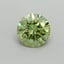 0.50 Ct. Fancy Vivid Green Round Lab Grown Diamond