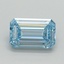 1.01 Ct. Fancy Vivid Blue Emerald Lab Grown Diamond