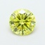 1.42 Ct. Fancy Vivid Yellow Round Lab Grown Diamond