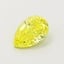 0.61 Ct. Fancy Intense  Yellow Pear Lab Grown Diamond