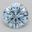 1.04 Ct. Fancy Intense  Blue Round Lab Grown Diamond