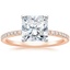 14K Rose Gold Ballad Three-Quarter Coverage Diamond Ring (1/4 ct. tw.), smalltop view