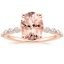 14K Rose Gold Marseille Half Coverage Diamond Ring (1/4 ct. tw.), smalltop view