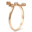 The Denna Ring, smalltop view on a hand
