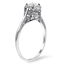 The January Ring, smalltop view on a hand