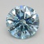 1.08 Ct. Fancy Vivid Blue Round Lab Grown Diamond