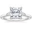 Platinum Aria Perfect Fit Three Stone Diamond Ring, smalltop view