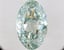 34.04 Ct. Fancy Intense  Green Oval Lab Grown Diamond